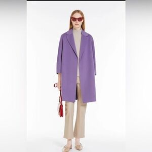 S’Max Mara Arona virgin wool wrap coat SZ 42(US 8) NEW without Tag